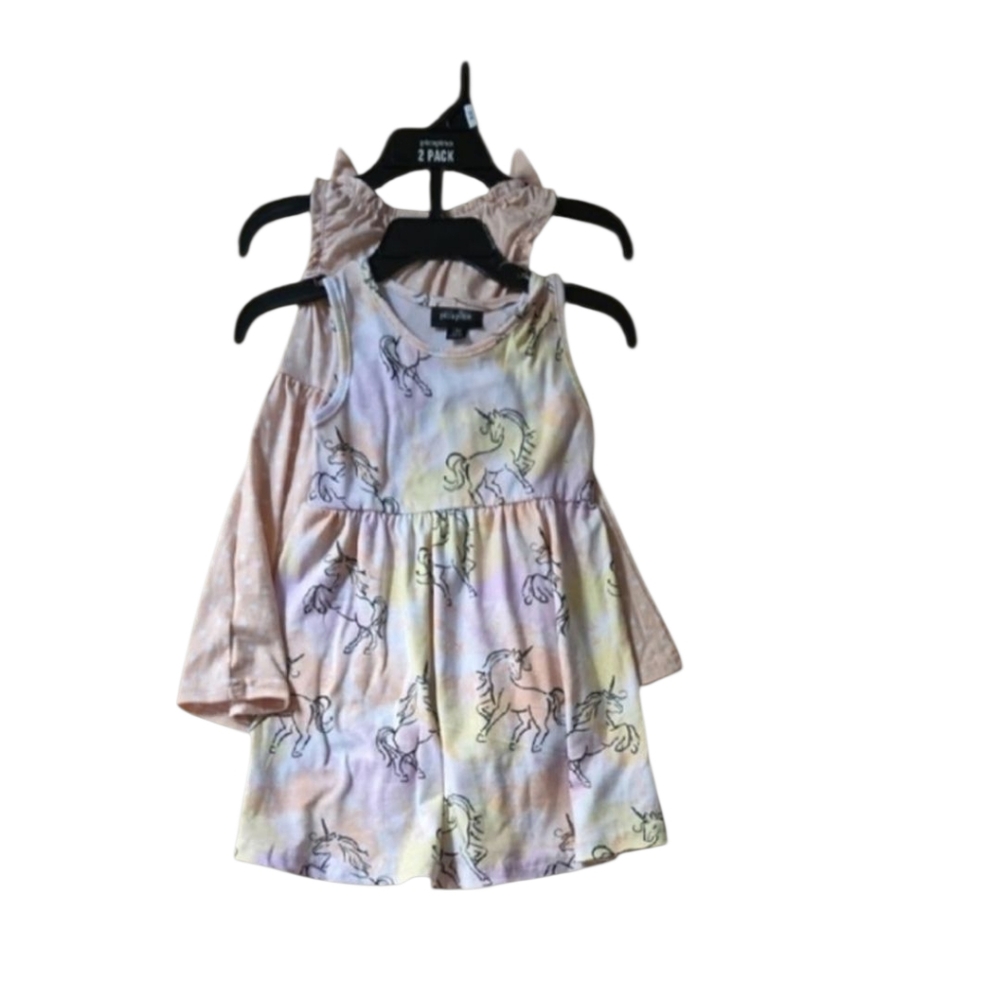 Unicorn Print Kids Dress Sets - Bundle